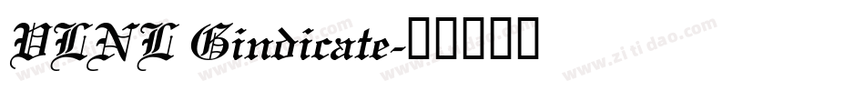 VLNL Gindicate字体转换